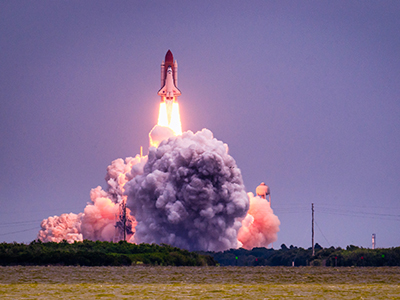 Fusée spatiale au Cap Canaveral en Floride